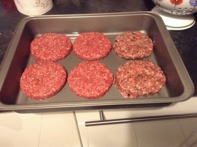Burger Patties roh