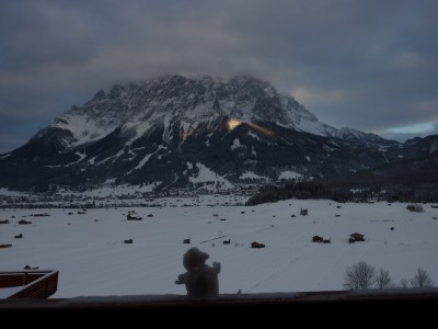 Blick aus dem Hotelzimmer, zwischenzeitlich noch rund 70cm Neuschnee mehr...