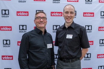 Unser Verkaufsleiter Martin Bühler und der Entwickler des Dolby Aufsatzlautsprechers nuLine RS-54 Christoph Meiler freuen sich auf die Veranstaltung