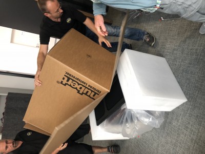 ... und von unserm Produktionsleiter Miro Micklitz eingepackt.