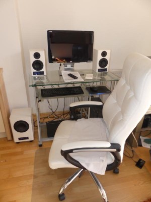 Mein alter Arbeitsplatz mit den neuen A-100