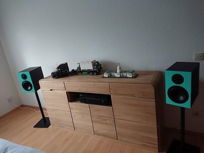Schräg von rechts